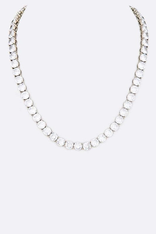 18 Cubic Zirconia Necklace