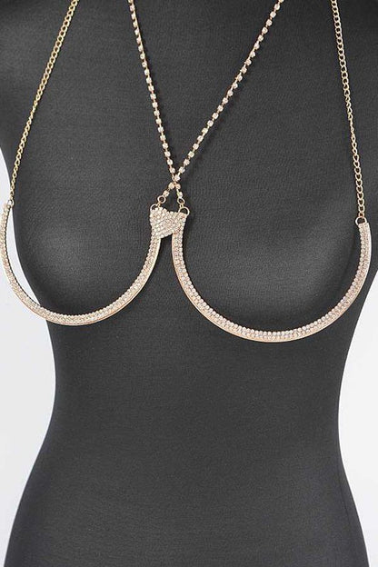 Rhinestone Iconic Bra Chain