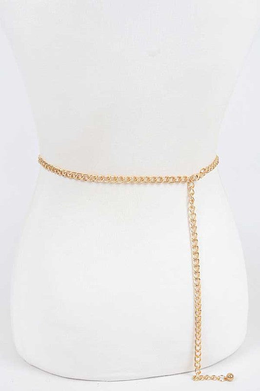 Textured Iconic Chain Belt