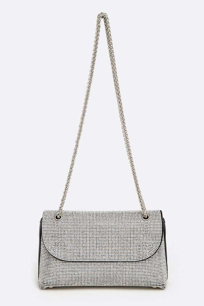 Rhinestone All Over Iconic Shoulder Bag