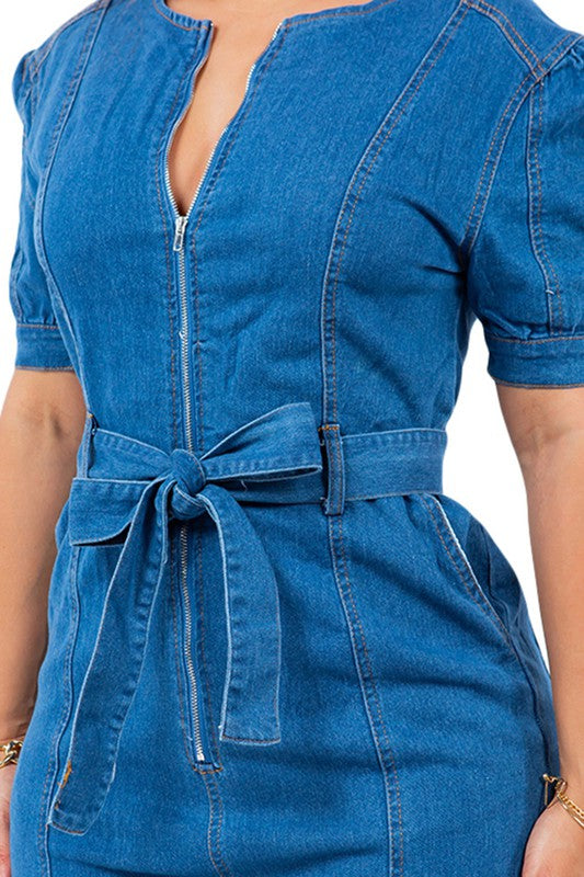 Cover Up Sexy Denim Jumpsuit