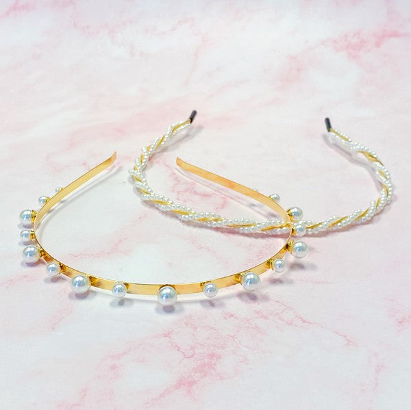 Precious Pearl Headband Set Of 2