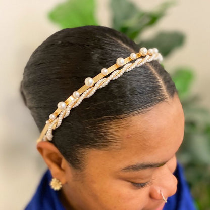 Precious Pearl Headband Set Of 2