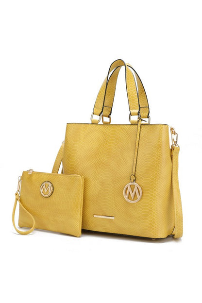 MKF Collection Beryl Snake-embossed Tote Bag Mia k