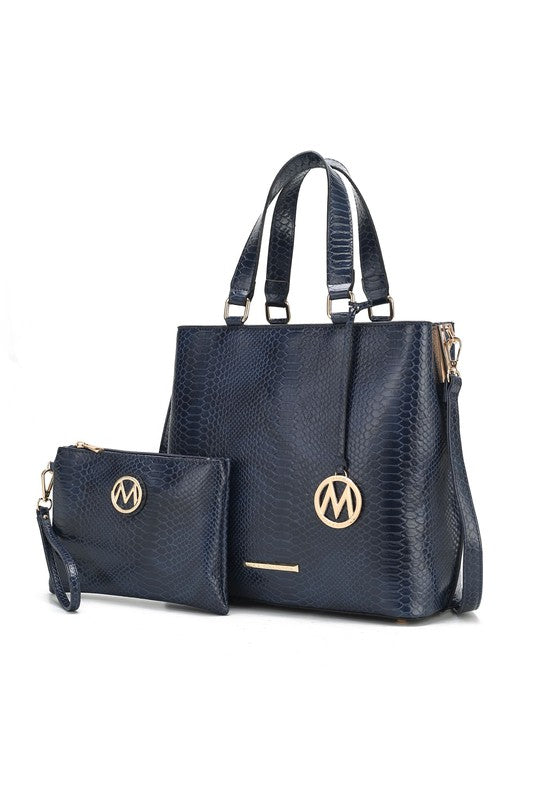 MKF Collection Beryl Snake-embossed Tote Bag Mia k