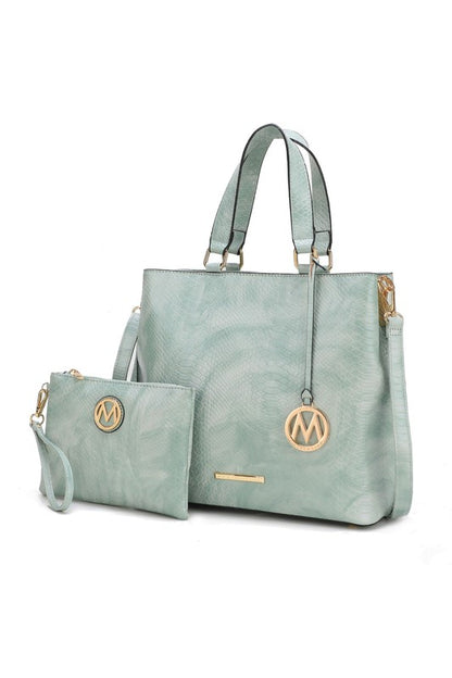 MKF Collection Beryl Snake-embossed Tote Bag Mia k