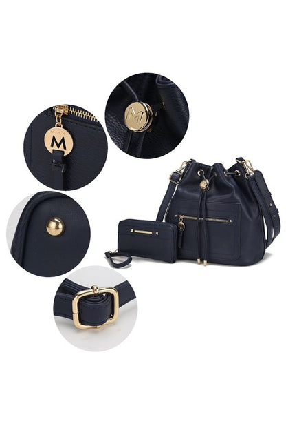 MKF Larissa Bucket Handbag with Wallet by Mia K