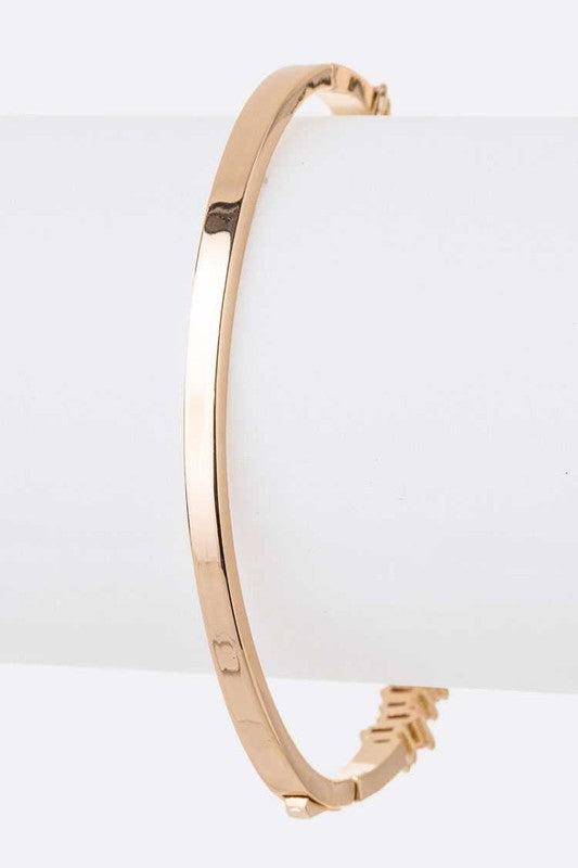 Baguette CZ Stone Iconic Bangle