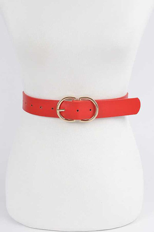 Double Ring Buckle Fashion Belt