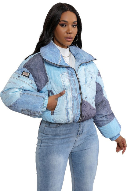 Get It with Me Sexy Fashion Puffer Jacket