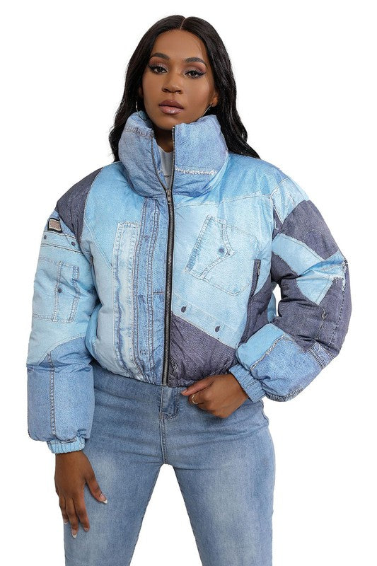 Get It with Me Sexy Fashion Puffer Jacket