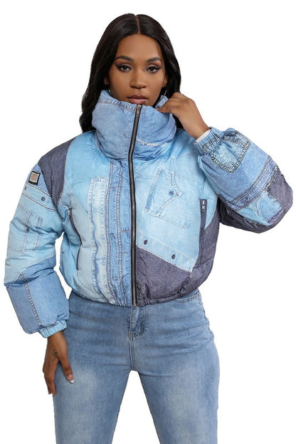 Get It with Me Sexy Fashion Puffer Jacket