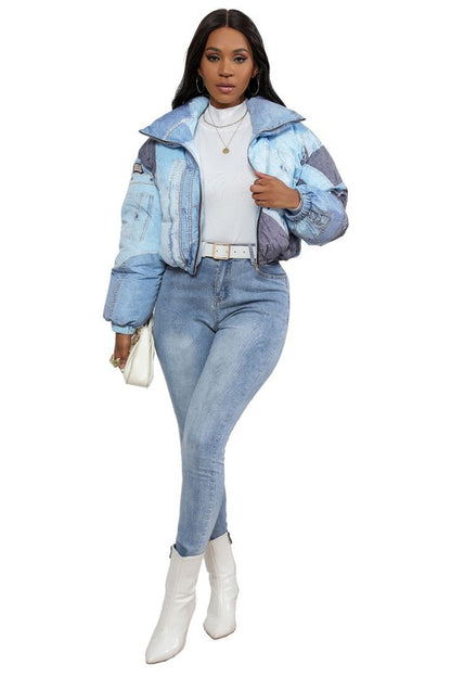 Get It with Me Sexy Fashion Puffer Jacket