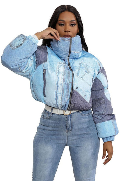 Get It with Me Sexy Fashion Puffer Jacket