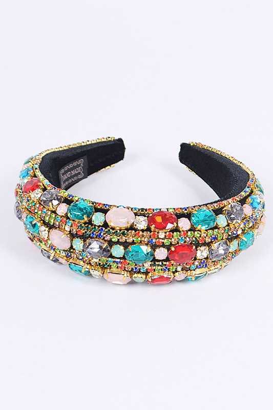 Iconic Mix Crystal Puffy Statement Headband