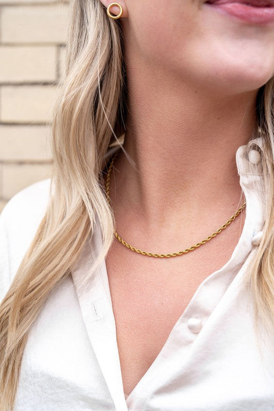 Luxe Gold Rope Chain - 18in