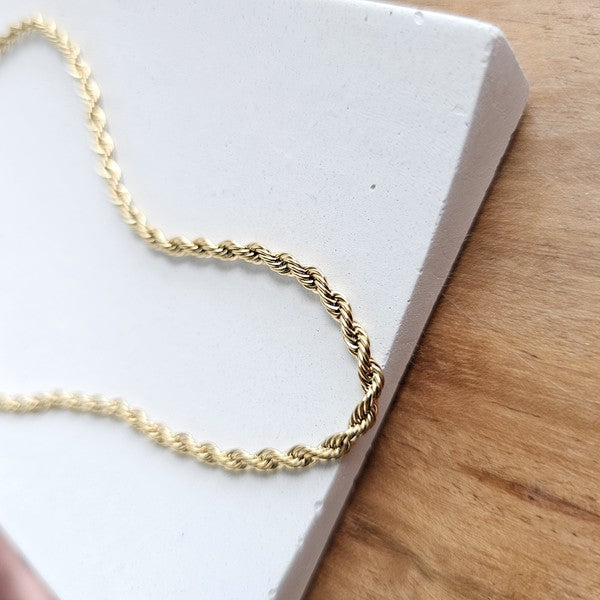 Luxe Gold Rope Chain - 18in