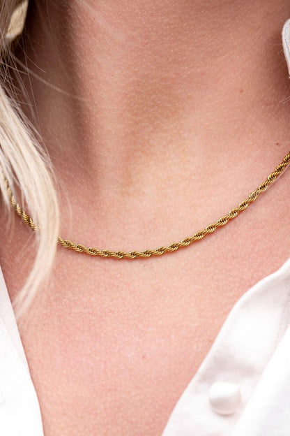 Luxe Gold Rope Chain - 18in