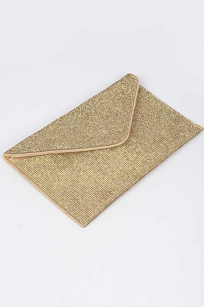 Rhinestone Statement Envelope Clutch Bag