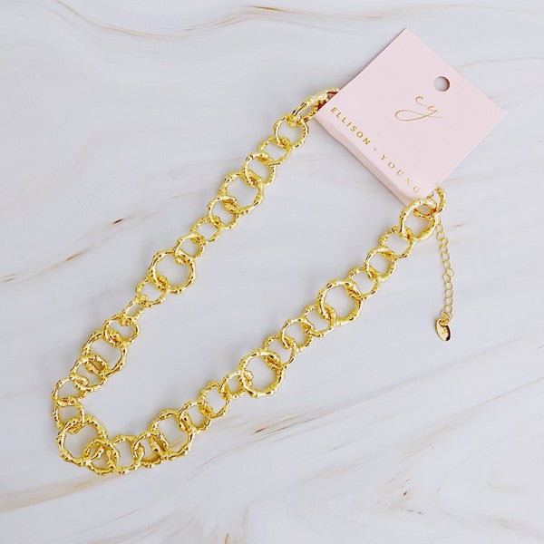 Artfully Linked Chain Necklace