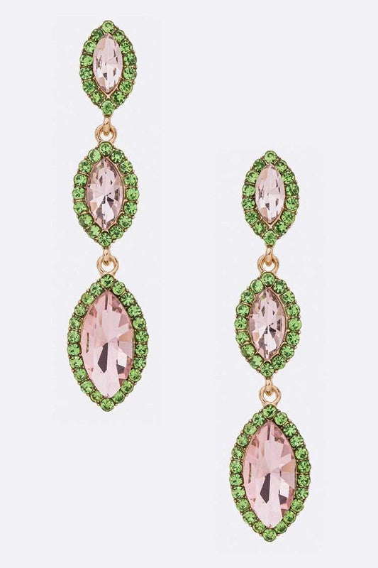 Crystal Drop Statement Earrings