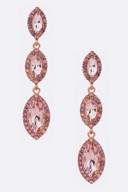 Crystal Drop Statement Earrings