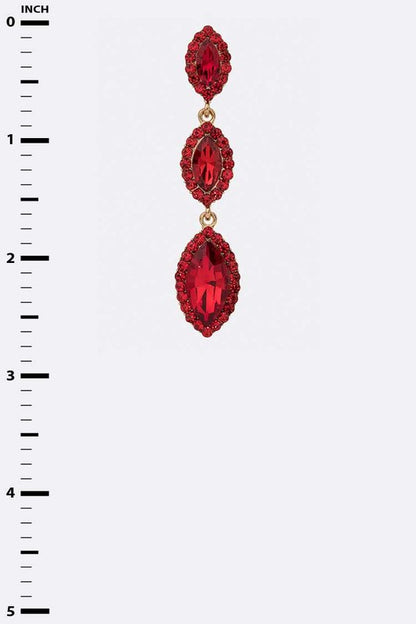 Crystal Drop Statement Earrings