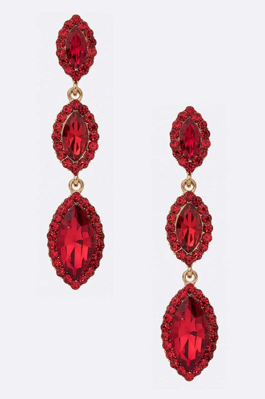 Crystal Drop Statement Earrings