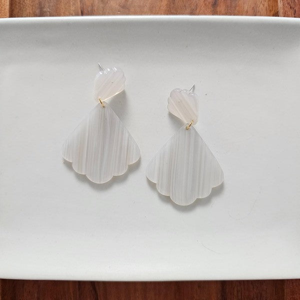 Ariel Earrings - Seashell