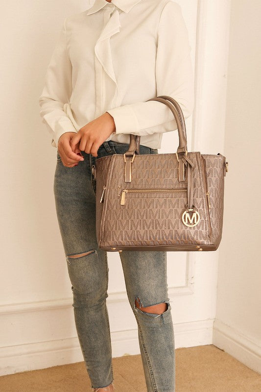 Cairo M Signature Satchel Bag