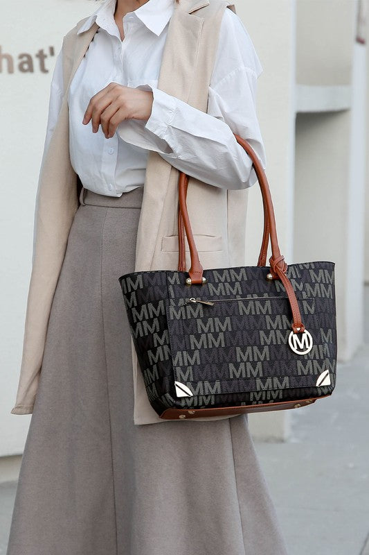 Lady M Signature Tote Bag & Wallet Set