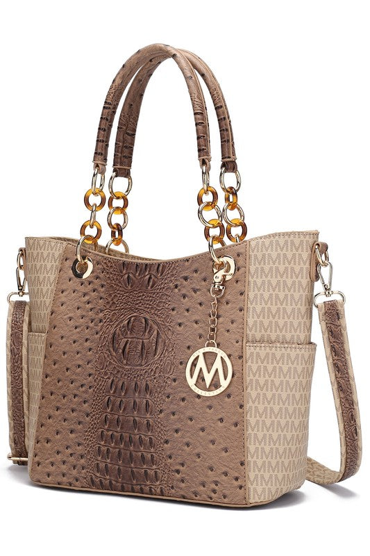 MKF Collection Miriam Signature Tote Bag by Mia K