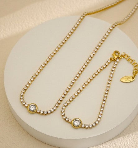 Tennis Zircon Necklace