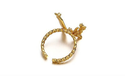 Butterfly Retro Adjustable Ring