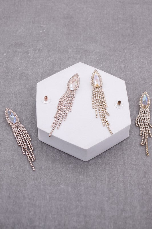 Teardrop Shape and Tassels earrings