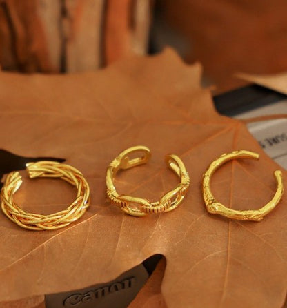 Tree and Vine Artsy Ring Set