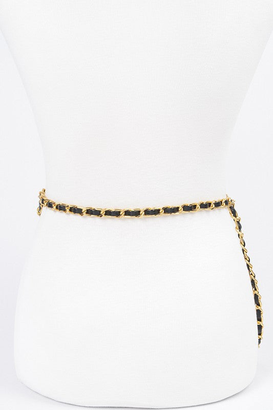 Plus Size Layered Chain Belt