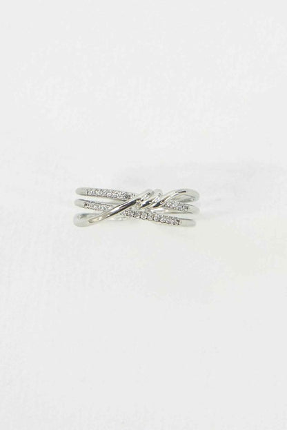 Intertwined Double Layer Adjustable Ring