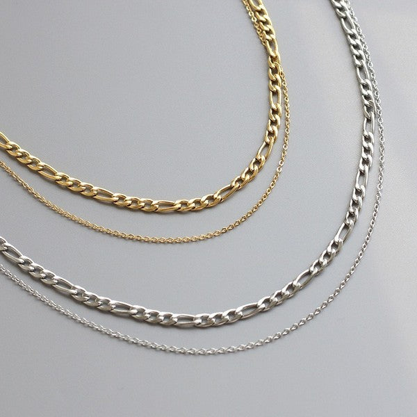 Double layer Figaro Chain Necklace