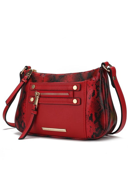 Essie Snake Embossed Crossbody