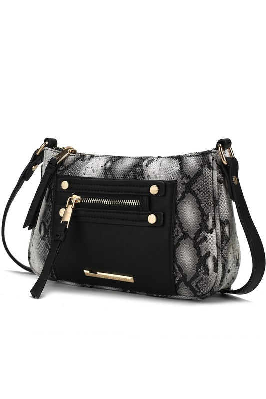 Essie Snake Embossed Crossbody