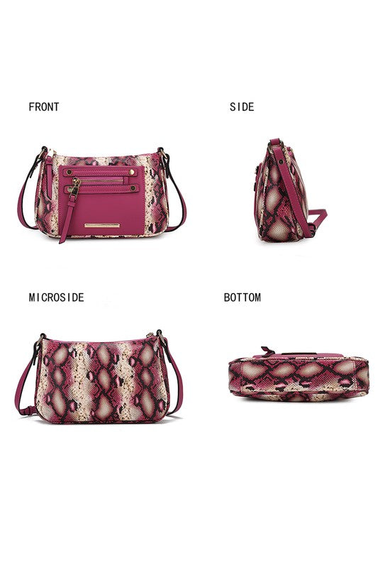 Essie Snake Embossed Crossbody