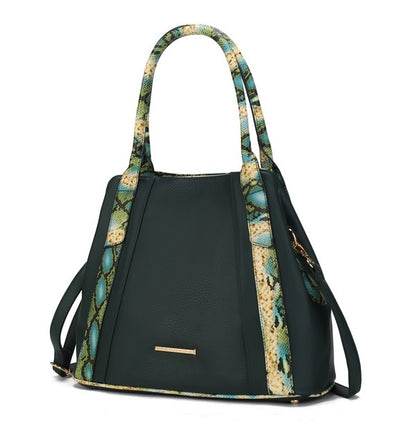 MKF Kenna Snake embossed Tote Bag by Mia K