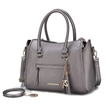 MKF Valeria Satchel with Keyring by Mia K