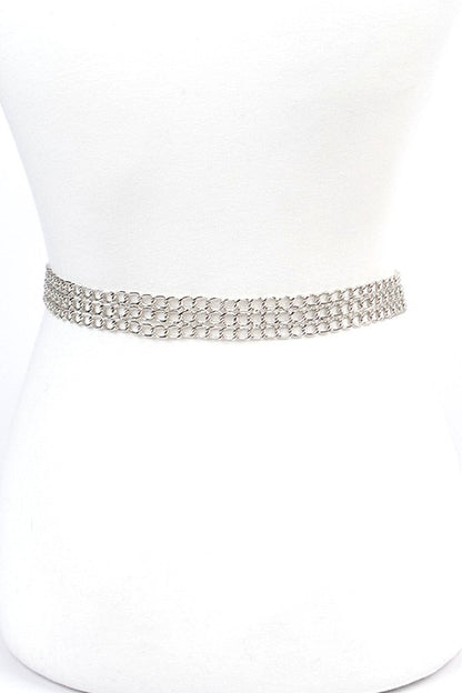 Iconic Buckle Chain Belt