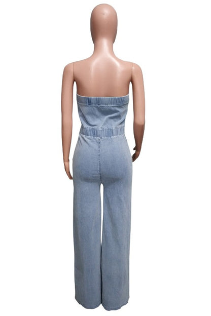 WOMEN FASHION DENIM JUMPSUIT