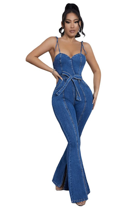 The Main Chick Fashion Denim Jumpsuit