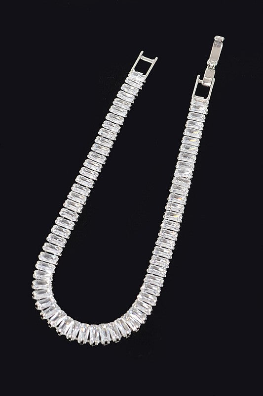 Baguette CZ Tennis Bracelet