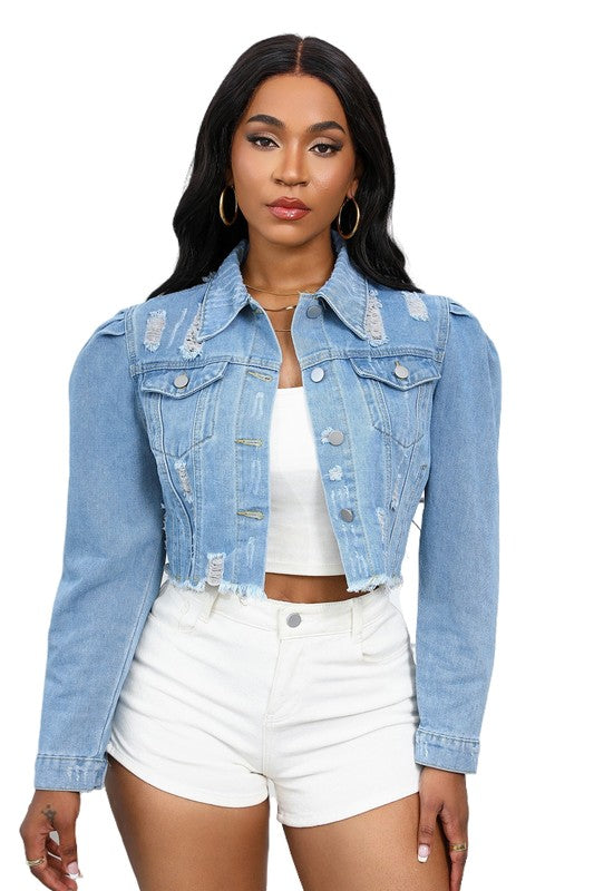 Popping It Denim Jacket