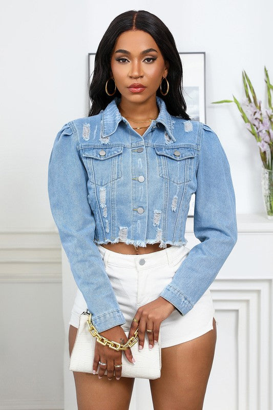 Popping It Denim Jacket